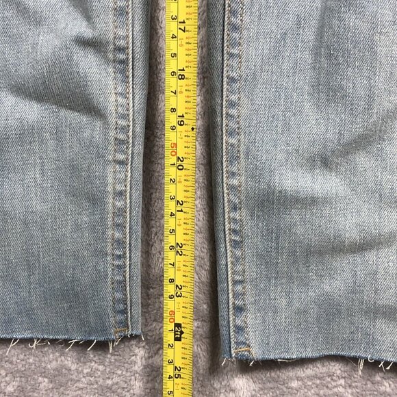 Wild Fable Jeans Womens Sz 0 Light Wash Super High Rise Slim Straight Distressed - Picture 10 of 14